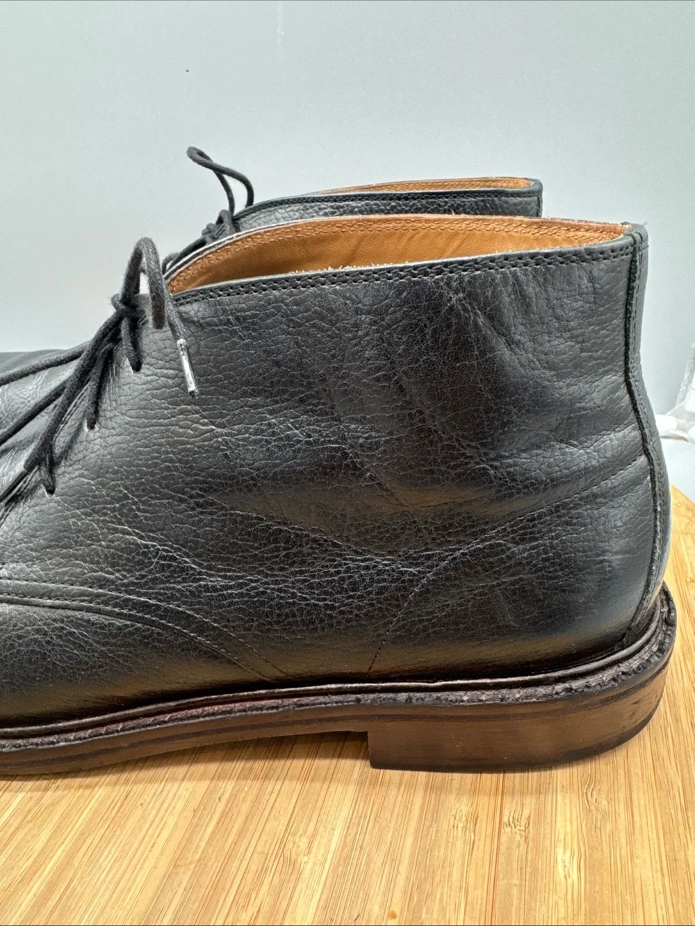 Cole Haan Barron Men's Black Leather Chukka Boots Size 12M ‎ C22940U